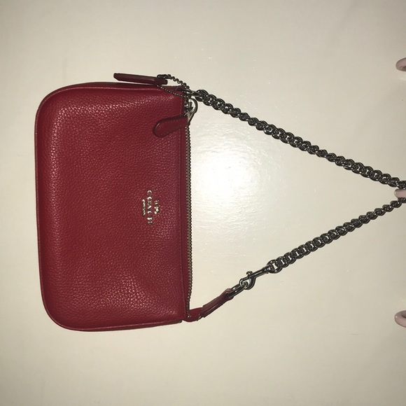 COACH RED!❤️❤️❤️ SIDEBAG - Picture 1 of 7